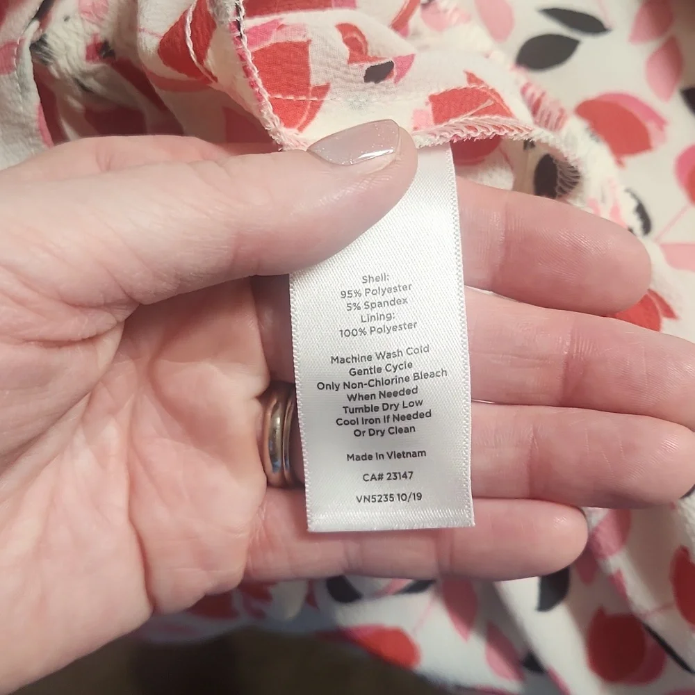 Talbots Patterned Midi Dress, Size 4 - Picture 6 of 6